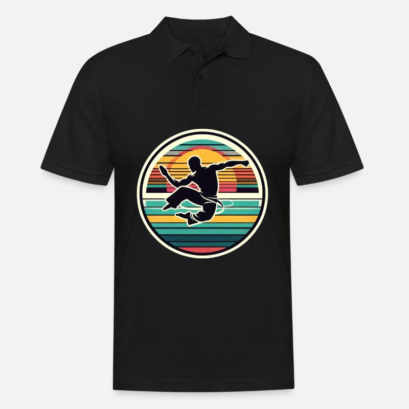 Capoeira - Männer Poloshirt - Schwarz