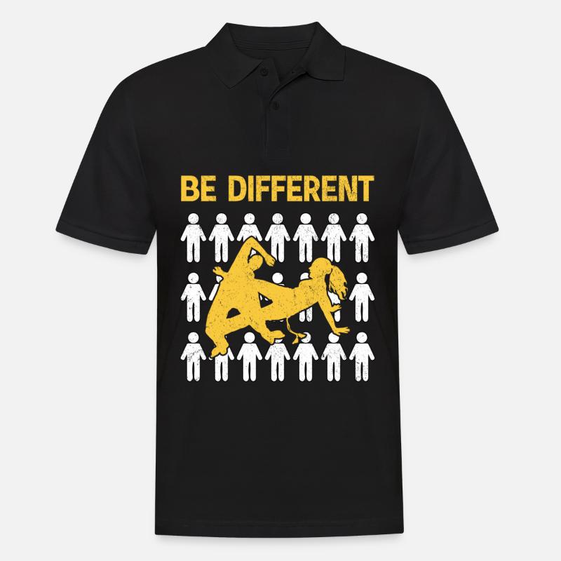 Capoeira Sei anders - Männer Poloshirt - Schwarz