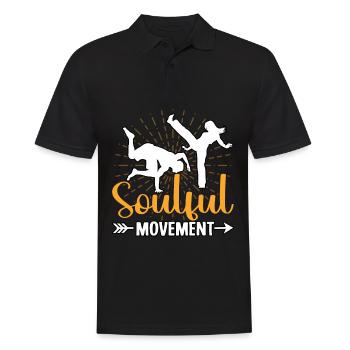 Mouvement émouvant - Polo Homme - noir - Devant - Kai (181cm)