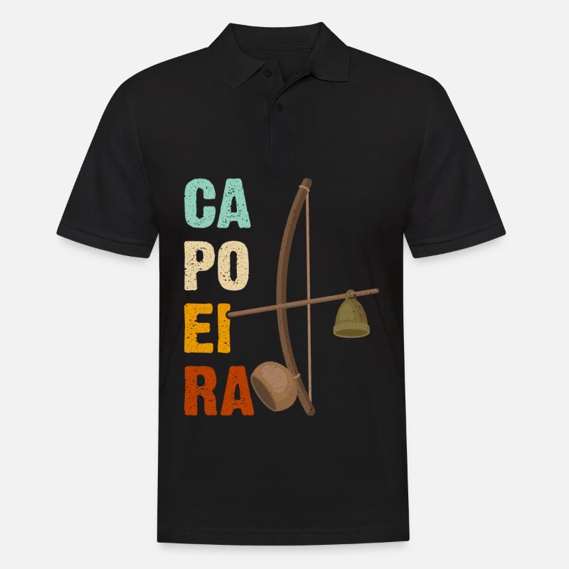 Capoeira - Männer Poloshirt - Schwarz