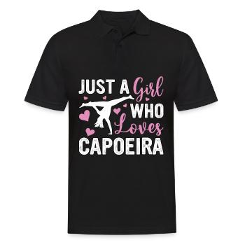 Juste une fille qui aime la capoeira - Polo Homme - noir - Devant - Kai (181cm)