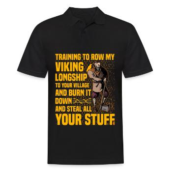 Citation viking - Polo Homme - noir - Devant - Kai (181cm)