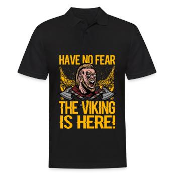 N’ayez crainte, le viking est là - Polo Homme - noir - Devant - Kai (181cm)