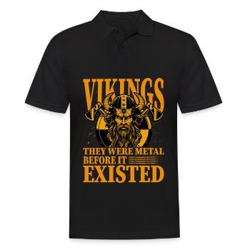 Vikings, ils étaient du métal avant qu’il n’existe - Polo Homme - noir - Devant - Kai (181cm)