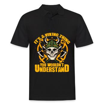 It's a Viking thing you wouldn't understand - Men's Polo Shirt - black - Front - Kai (181cm)