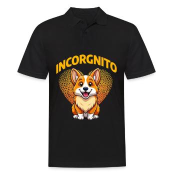 Incorgnito – Jeu de mots amusant sur le corgi - Polo Homme - noir - Devant - Kai (181cm)