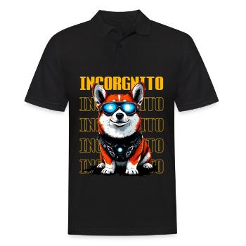 Incorgnito – Jeu de mots amusant sur le corgi - Polo Homme - noir - Devant - Kai (181cm)