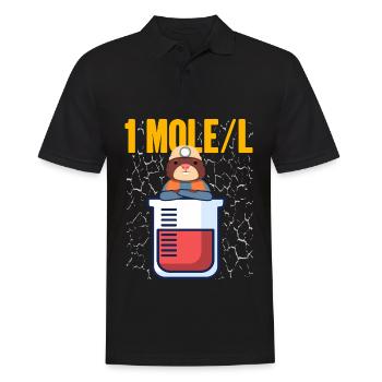 Mole - Men's Polo Shirt - black - Front - Kai (181cm)