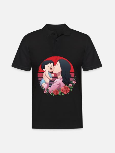 Maman de la fée Une - Polo Homme - noir