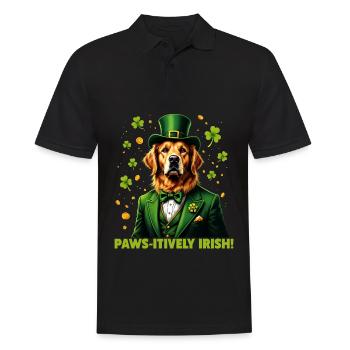 Paws-itively irlandais - Polo Homme - noir - Devant - Kai (181cm)