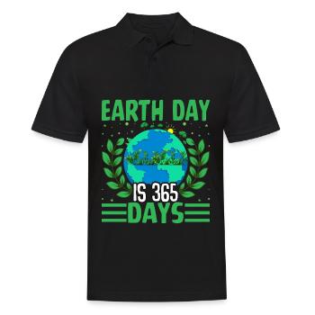 Le Jour de la Terre est de 365 jours - Polo Homme - noir - Devant - Kai (181cm)