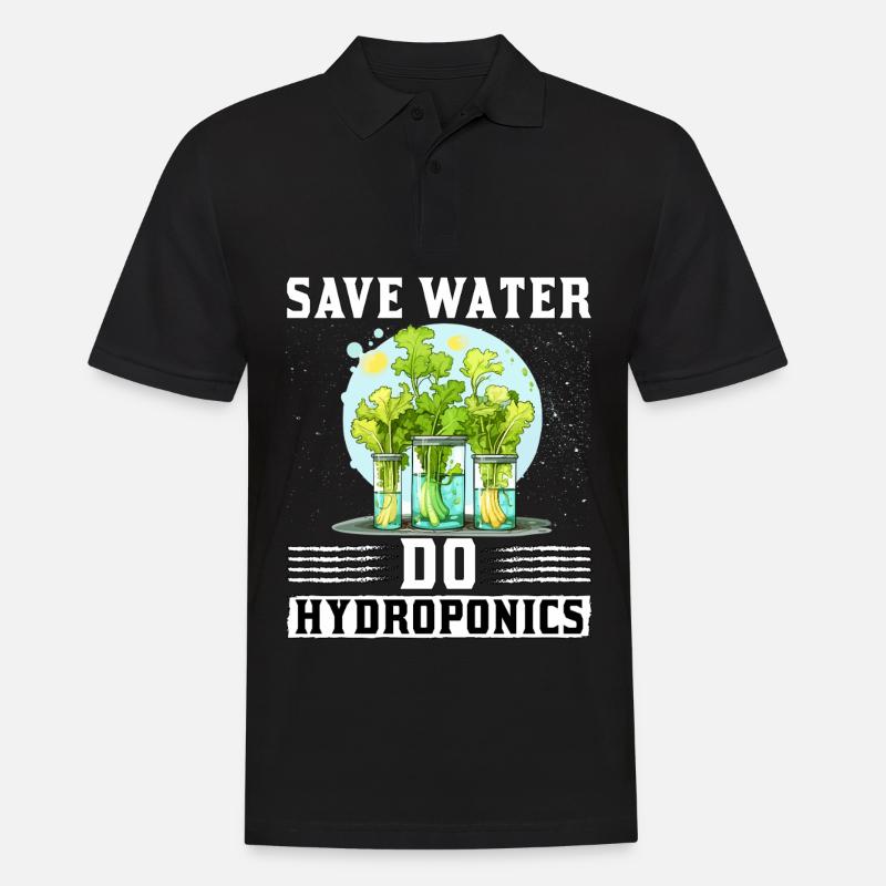 Save Water do Hydroponics - Men's Polo Shirt - black