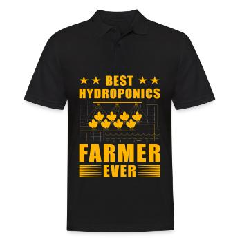 Best Hydroponics Farmer ever - Men's Polo Shirt - black - Front - Kai (181cm)