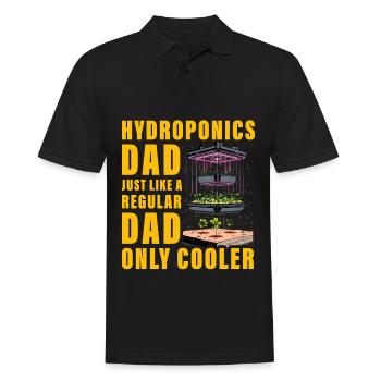 Hydroponics Dad just like a regular Dad only cool - Men's Polo Shirt - black - Front - Kai (181cm)