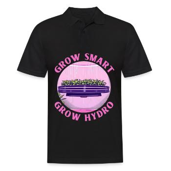 Grow Smart Grow Hydro - Männer Poloshirt - Schwarz - Vorne - Kai (181cm)