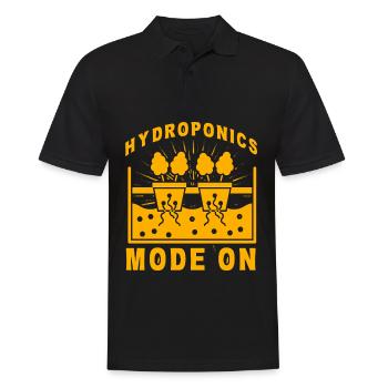 Hydroponics Mode On - Men's Polo Shirt - black - Front - Kai (181cm)