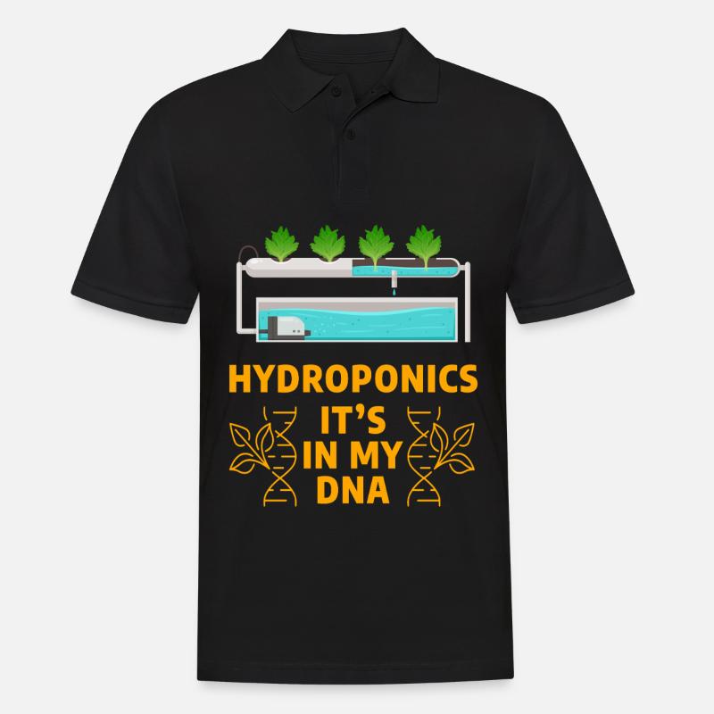 L’hydroponie c’est dans mon ADN - Polo Homme - noir