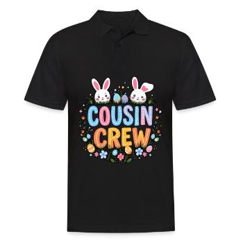 Cousin Crew - Men's Polo Shirt - black - Front - Kai (181cm)