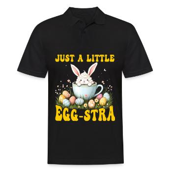 Just a little Egg-stra - Men's Polo Shirt - black - Front - Kai (181cm)