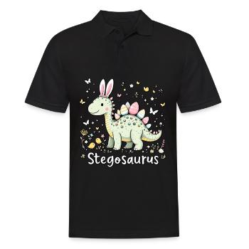 Stegosaurus - Men's Polo Shirt - black - Front - Kai (181cm)