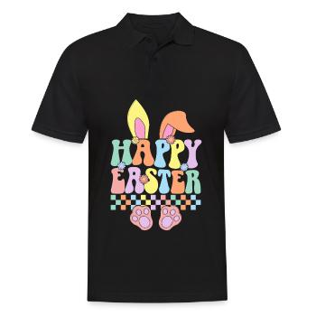 Happy Easter - Men's Polo Shirt - black - Front - Kai (181cm)