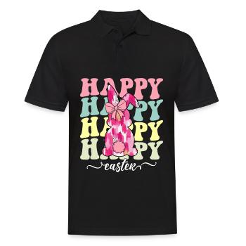 Happy Easter - Men's Polo Shirt - black - Front - Kai (181cm)