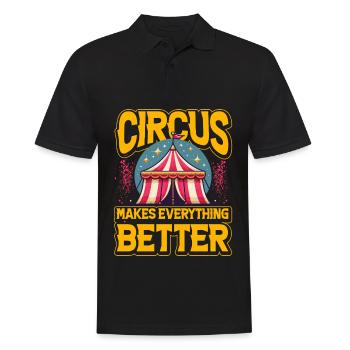 Le cirque rend tout meilleur - Polo Homme - noir - Devant - Kai (181cm)