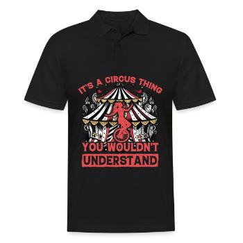 It's a circus thing you wouldn't understand - Men's Polo Shirt - black - Front - Kai (181cm)