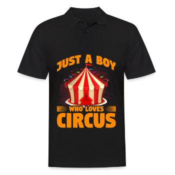 Juste un garçon qui aime le cirque - Polo Homme - noir - Devant - Kai (181cm)