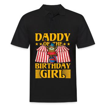 Daddy of the Birthday Girl - Men's Polo Shirt - black - Front - Kai (181cm)