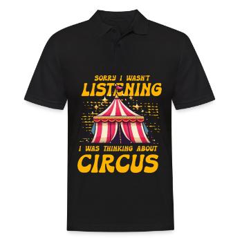 Désolé de ne pas avoir écouté je pensais à Circus - Polo Homme - noir - Devant - Kai (181cm)