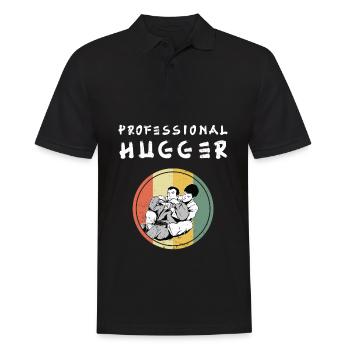 Brazilian Jiu-Jitsu Professional Hugger - Männer Poloshirt - Schwarz - Vorne - Kai (181cm)