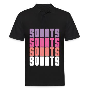 Squats - Polo Homme - noir - Devant - Kai (181cm)