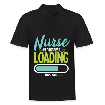 Infirmière hôpital Proverbes Nurse - Polo Homme - noir - Devant - Kai (181cm)