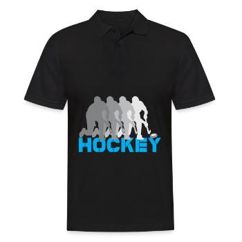 hockey feldhockey hockeyschläger sport eishockey - Männer Poloshirt - Schwarz - Vorne - Kai (181cm)