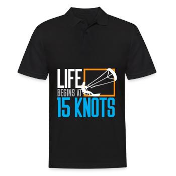 kite kitesurfer kitesurf kite kitesurf - Polo Homme - noir - Devant - Kai (181cm)