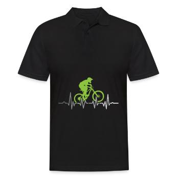VTT vélo mtb bike VTT downhi - Polo Homme - noir - Devant - Kai (181cm)