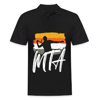 Boomerang Australie MTA boomerang idée cadeau - Polo Homme - noir - Devant - Kai (181cm)