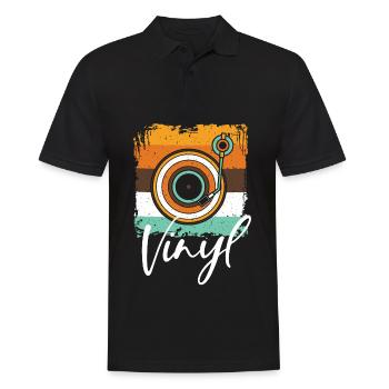 DJ Musik Techno House Party Electro Disco - Männer Poloshirt - Schwarz - Vorne - Kai (181cm)