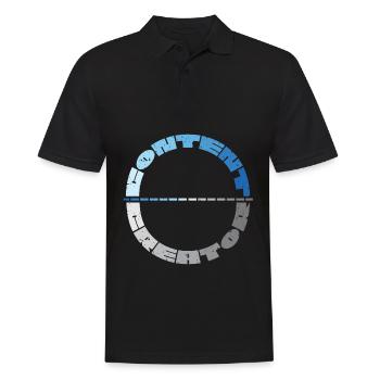 Creator Youtube Youtuber Online Medien - Männer Poloshirt - Schwarz - Vorne - Kai (181cm)