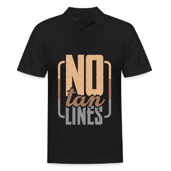 Solarium Summer Sun Sunshine Tan Tanning - Men's Polo Shirt - black - Front - Kai (181cm)