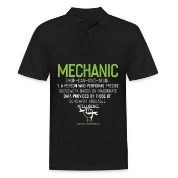 Profession de mécanicien Mécanicien automobile Voiture Drôle de dicton - Polo Homme - noir - Devant - Kai (181cm)