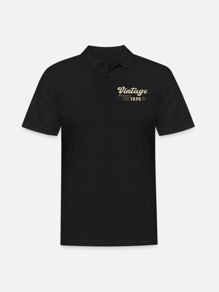 1976 Anniversaire Vintage Classic - Polo Homme - noir