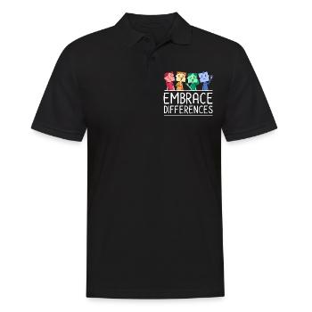 Autismus Geschenk Autist Asperger ADHS Autism - Männer Poloshirt - Schwarz - Vorne - Kai (181cm)