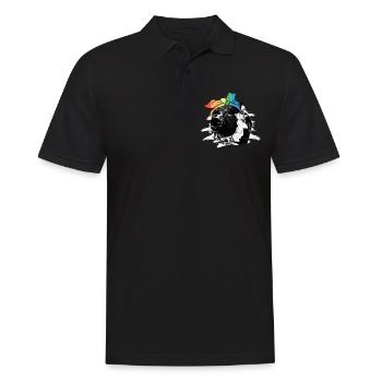 Autist Tshirt Autimus Geschenk Asperger Kinder - Männer Poloshirt - Schwarz - Vorne - Kai (181cm)