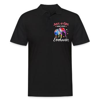 Cadeau d’éléphant pour Proboscis Africa Wilderness Zoo - Polo Homme - noir - Devant - Kai (181cm)