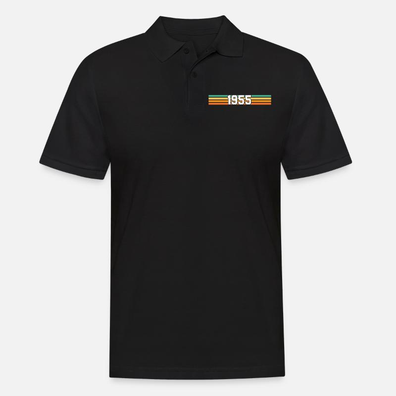 Retro 1955 - Männer Poloshirt - Schwarz