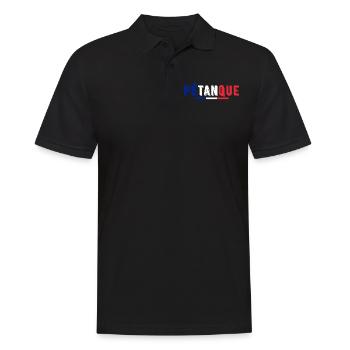 pétanque drapeau france bouliste - Polo Homme - noir - Devant - Kai (181cm)