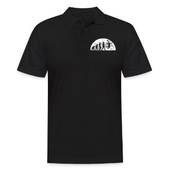 Badminton Idée cadeau Sport Design - Polo Homme - noir - Devant - Kai (181cm)