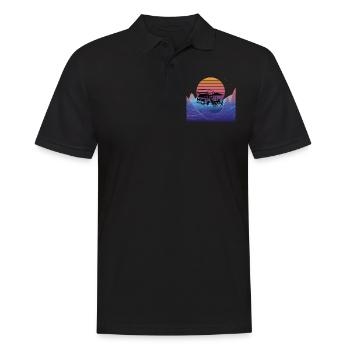 Camper Gift Idea Camping - Polo Homme - noir - Devant - Kai (181cm)